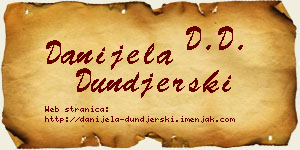 Danijela Dunđerski vizit kartica